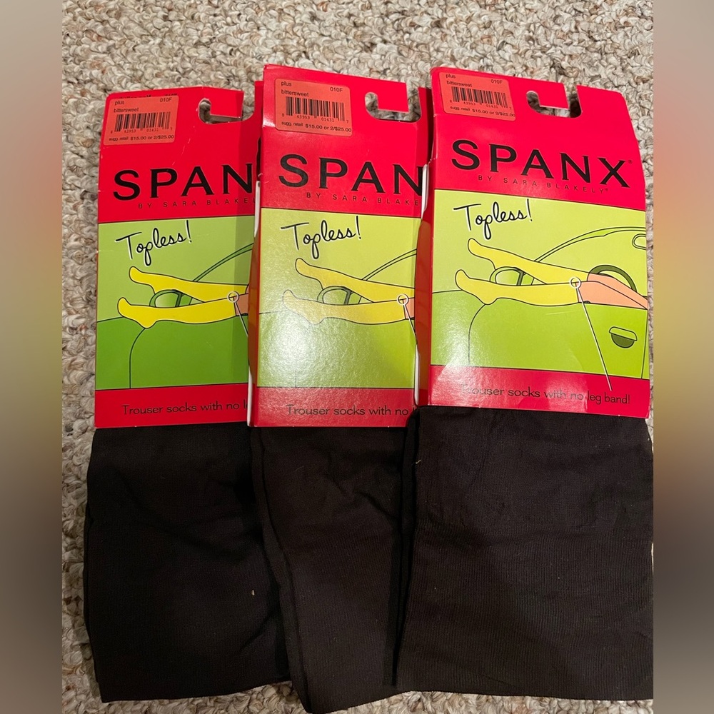 Spanx topless tights 3 pairs NEW!